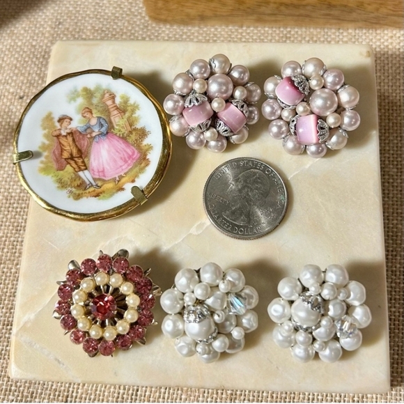 Vintage Earring and Brooch Bundle | Japan | Limoges - Picture 13 of 14